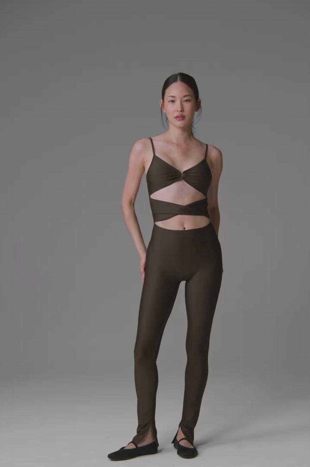 Espresso Women Alo Yoga Airlift A-List Onesie | Australia  96827-YXWU