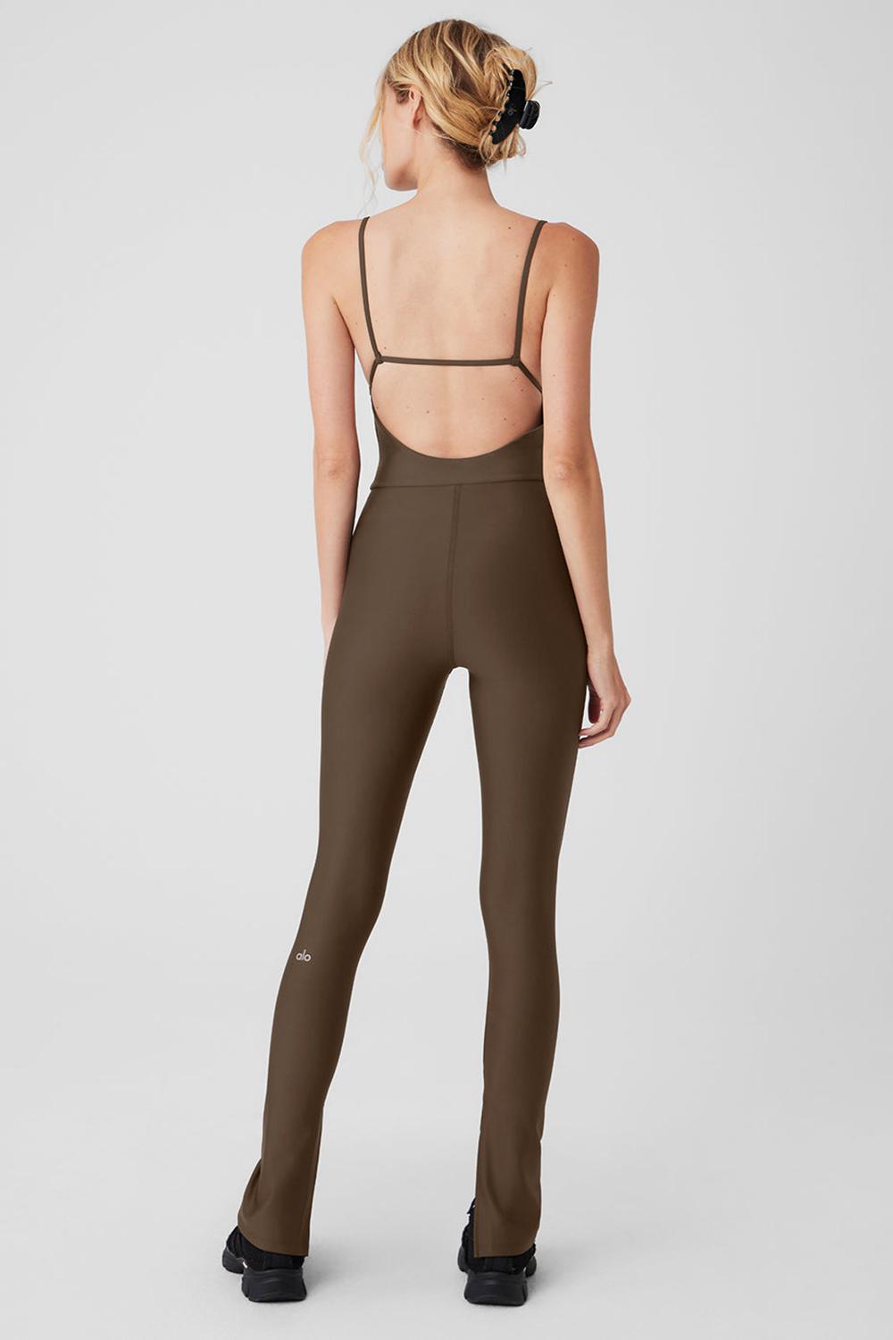 Espresso Women Alo Yoga Airlift Disco Daze Onesie | Australia  14930-LYRC
