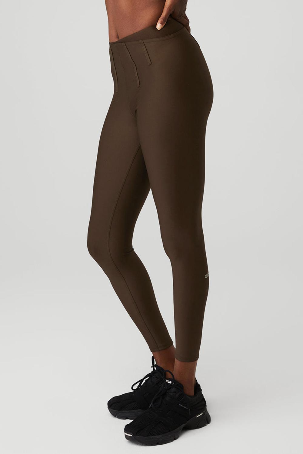 Espresso Women Alo Yoga Airlift High-Waist 7/8 Corset Legging | Australia  61295-DHWO