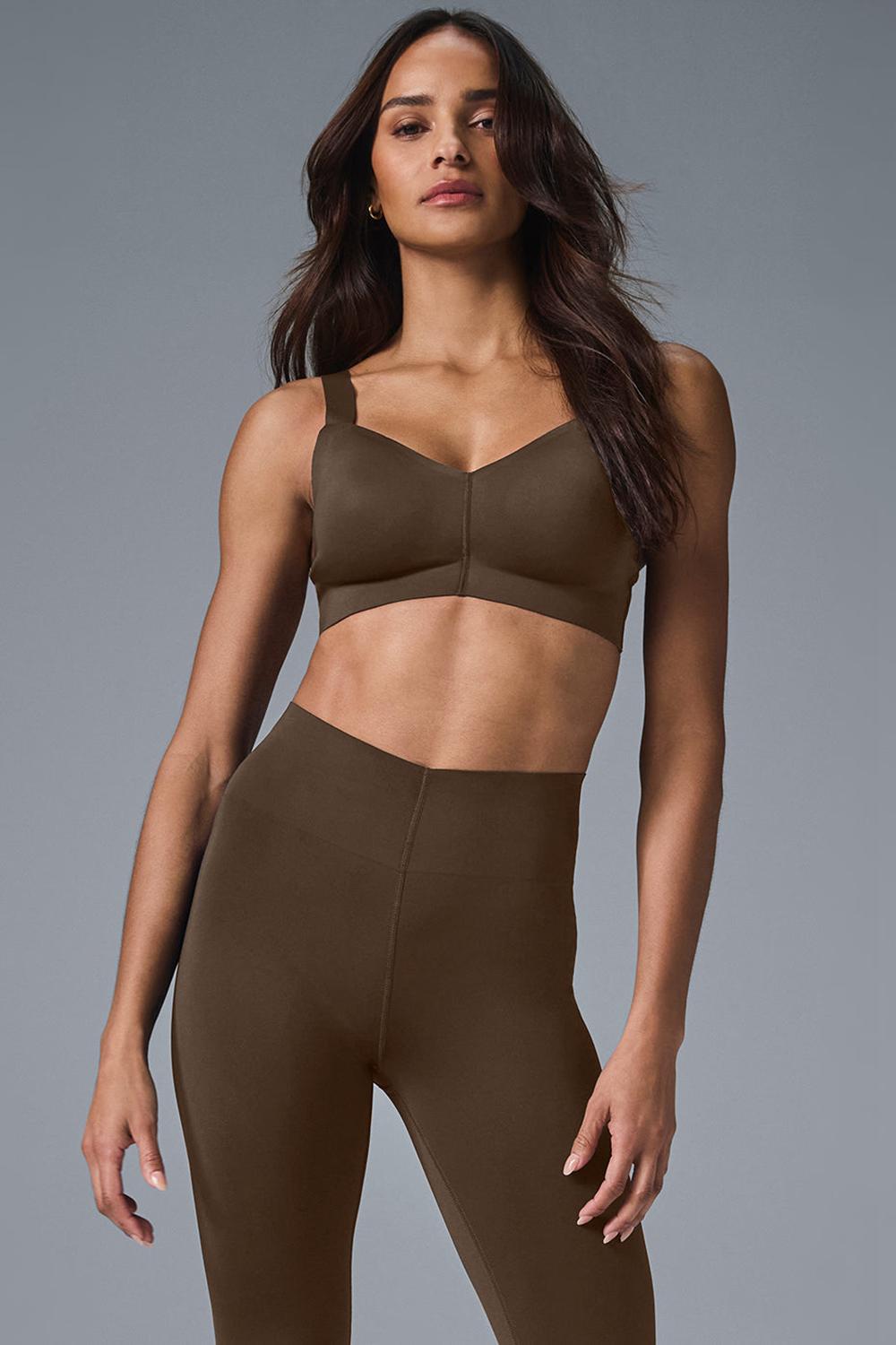 Espresso Women Alo Yoga Airlift Strength Bra | Australia  03958-QOND
