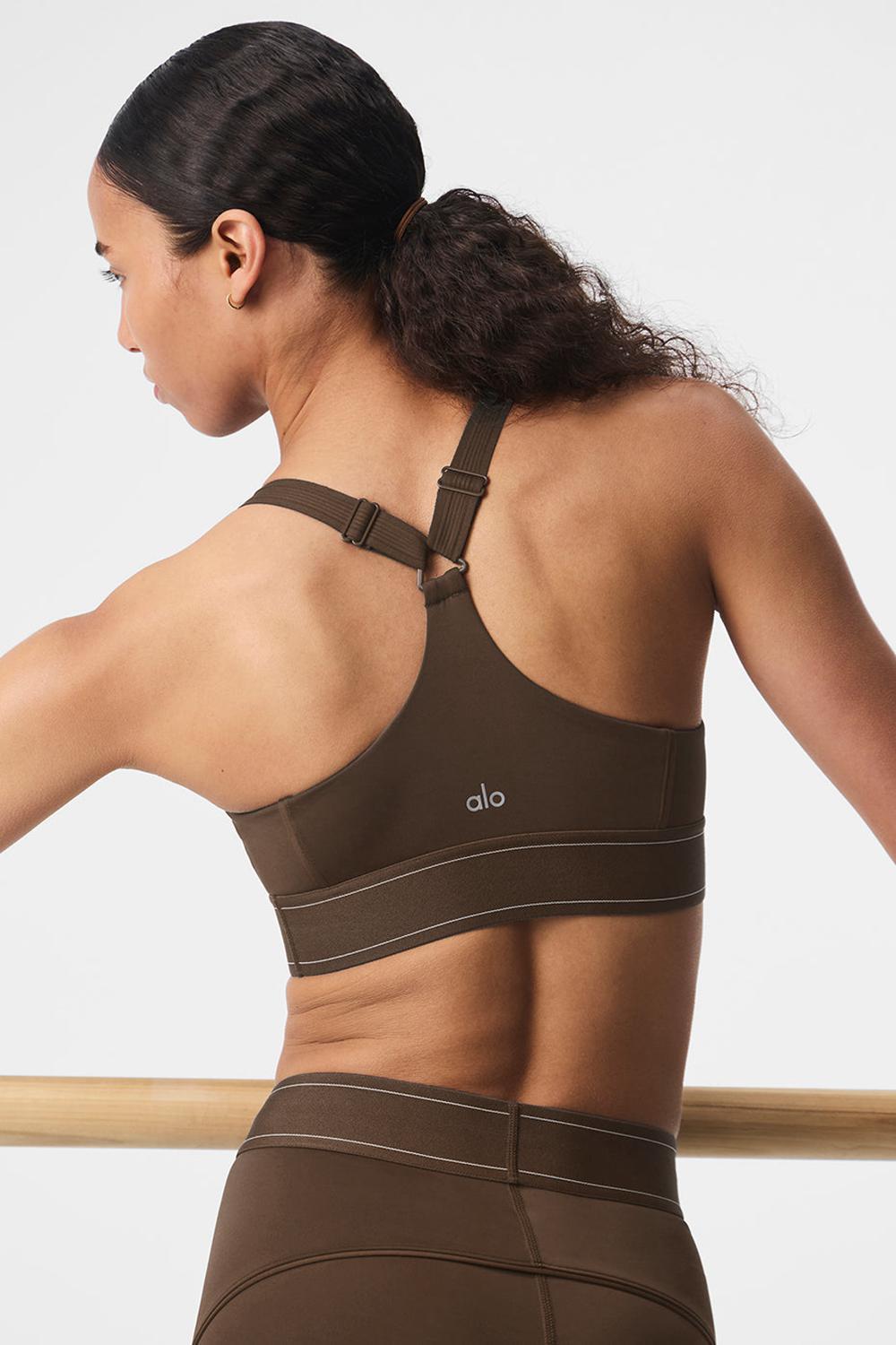 Espresso Women Alo Yoga Airlift Suit Up Bra | Australia  26139-CBYA