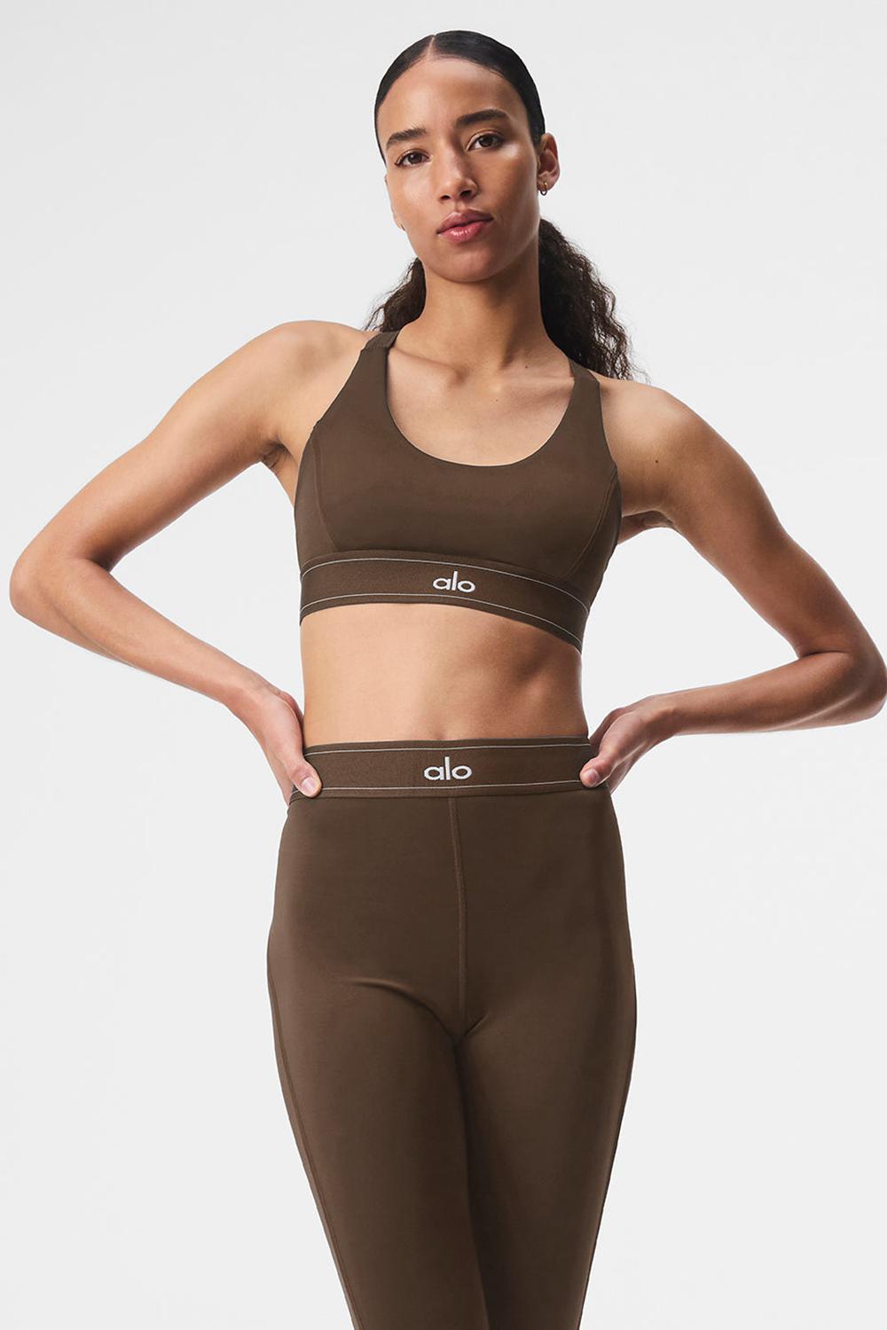 Espresso Women Alo Yoga Airlift Suit Up Bra | Australia  26139-CBYA