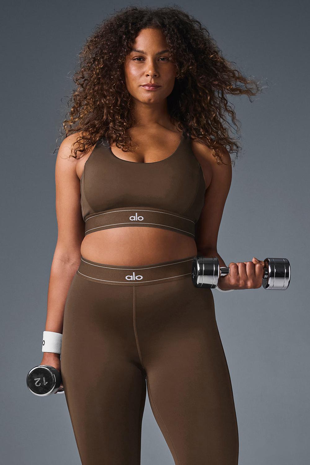 Espresso Women Alo Yoga Airlift Suit Up Bra | Australia  26139-CBYA