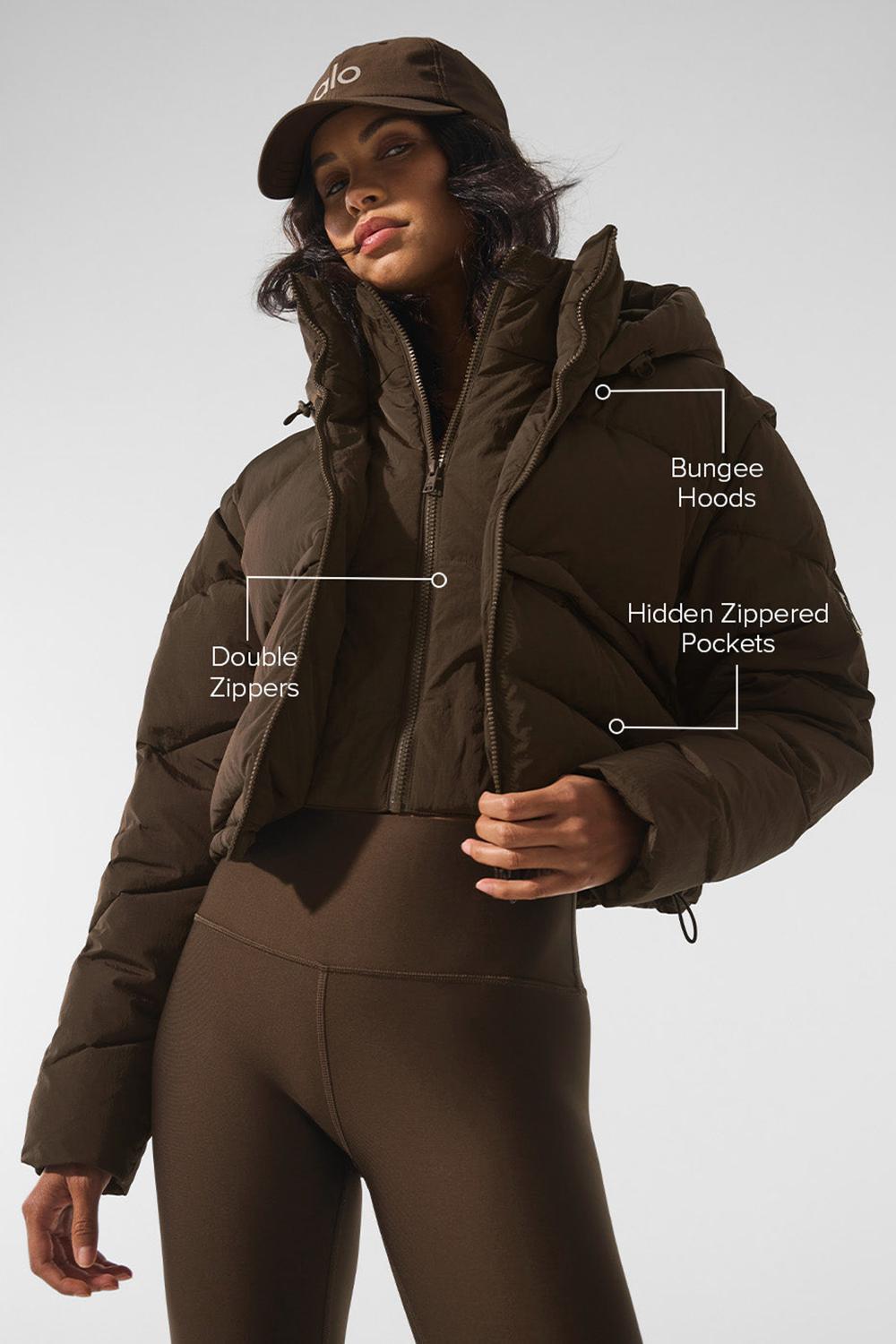 Espresso Women Alo Yoga Glacier Puffer Jacket | Australia  06593-LHSO