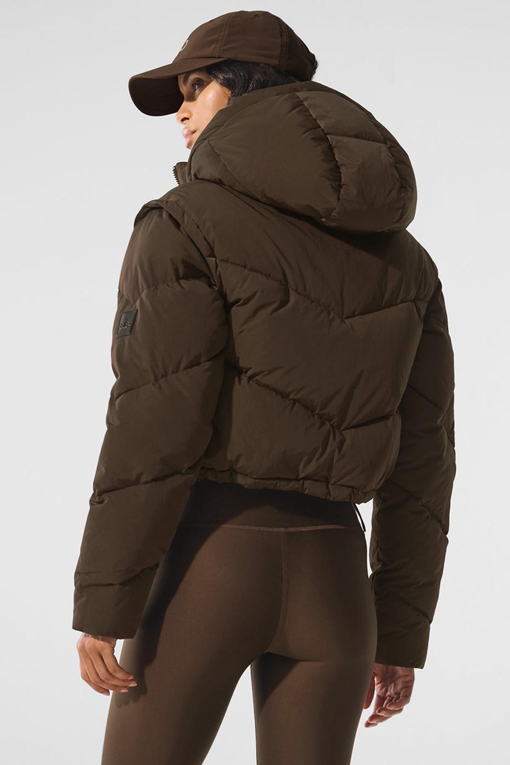 Espresso Women Alo Yoga Glacier Puffer Jacket | Australia  06593-LHSO