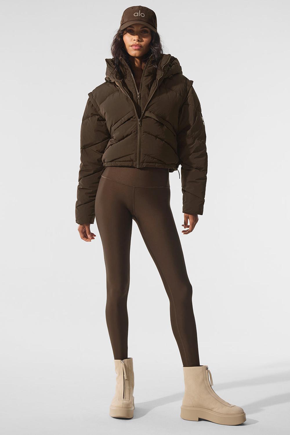 Espresso Women Alo Yoga Glacier Puffer Jacket | Australia  06593-LHSO