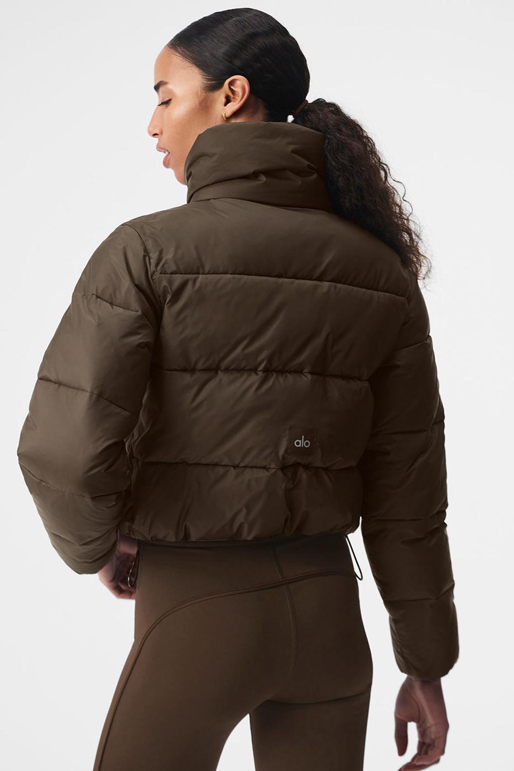 Espresso Women Alo Yoga Gold Rush Puffer Jacket | Australia  34951-PCLR