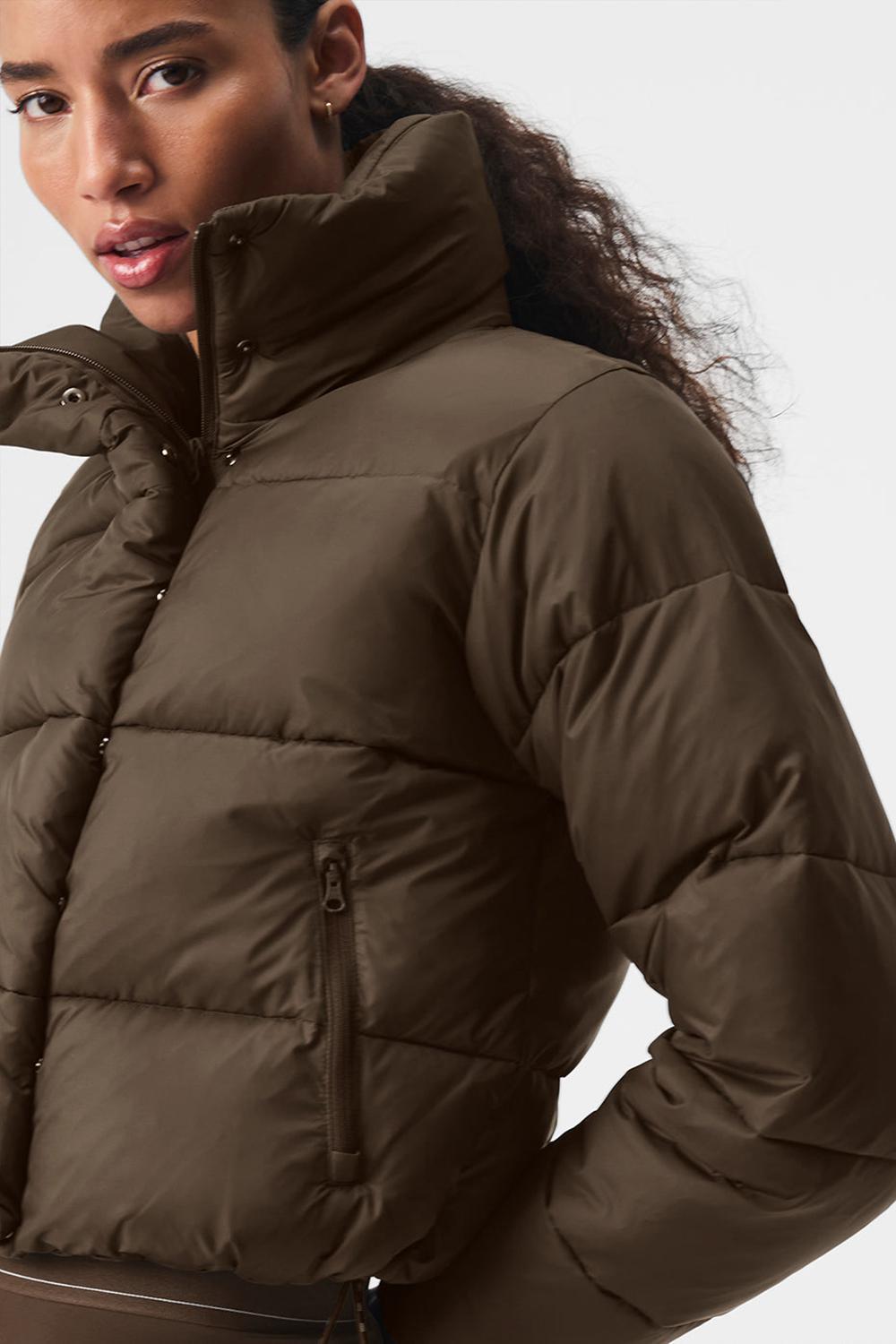 Espresso Women Alo Yoga Gold Rush Puffer Jacket | Australia  34951-PCLR