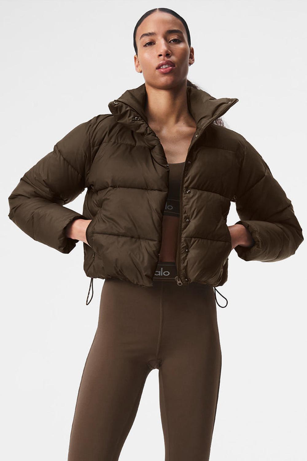 Espresso Women Alo Yoga Gold Rush Puffer Jacket | Australia  34951-PCLR