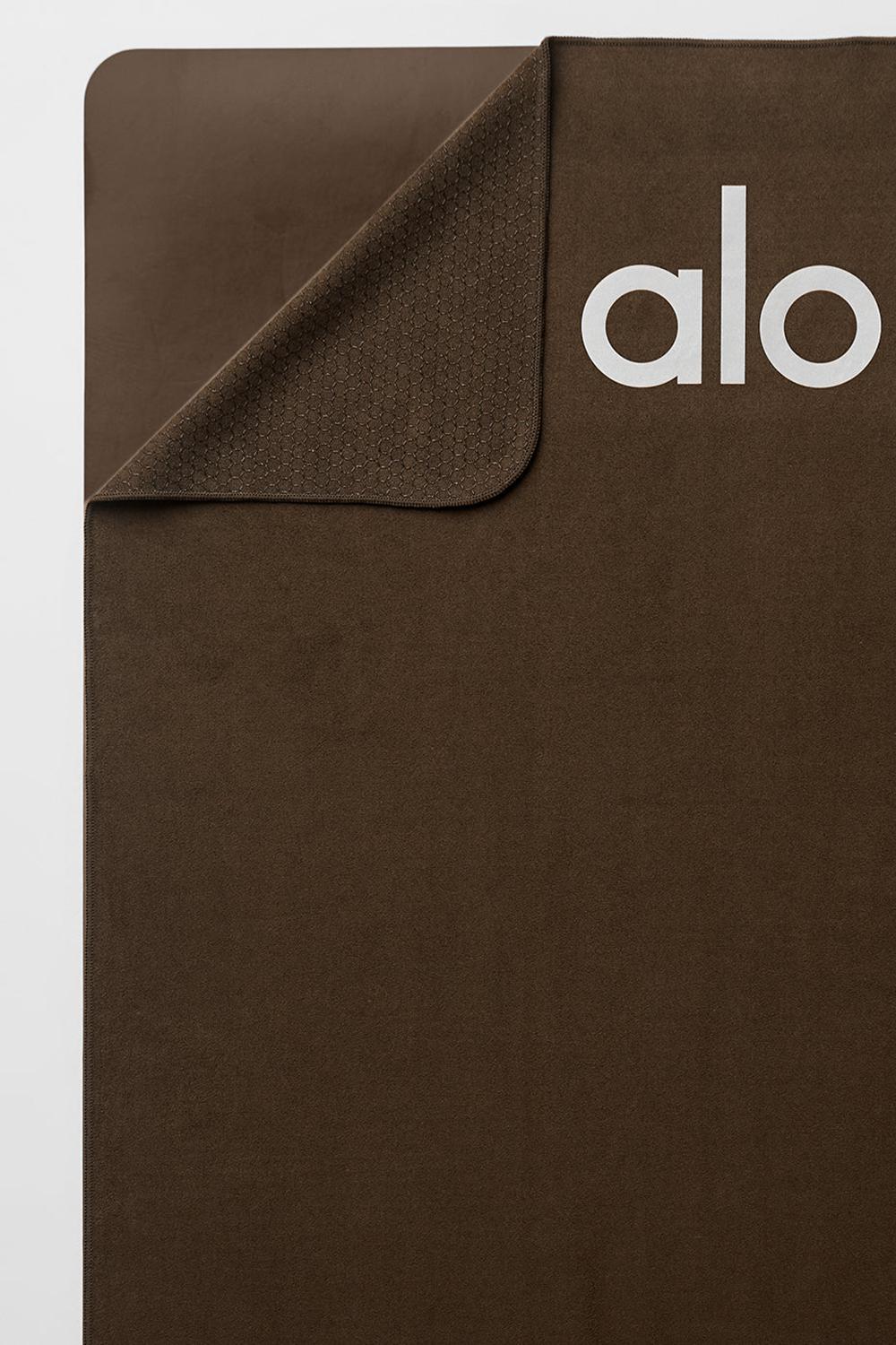 Espresso Women Alo Yoga Grounded No-Slip Mat Towel | Australia  91278-ZJVB