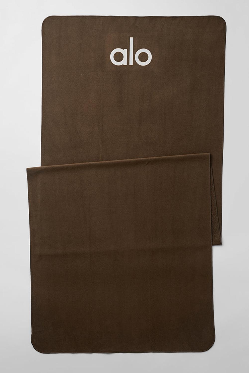 Espresso Women Alo Yoga Grounded No-Slip Mat Towel | Australia  91278-ZJVB