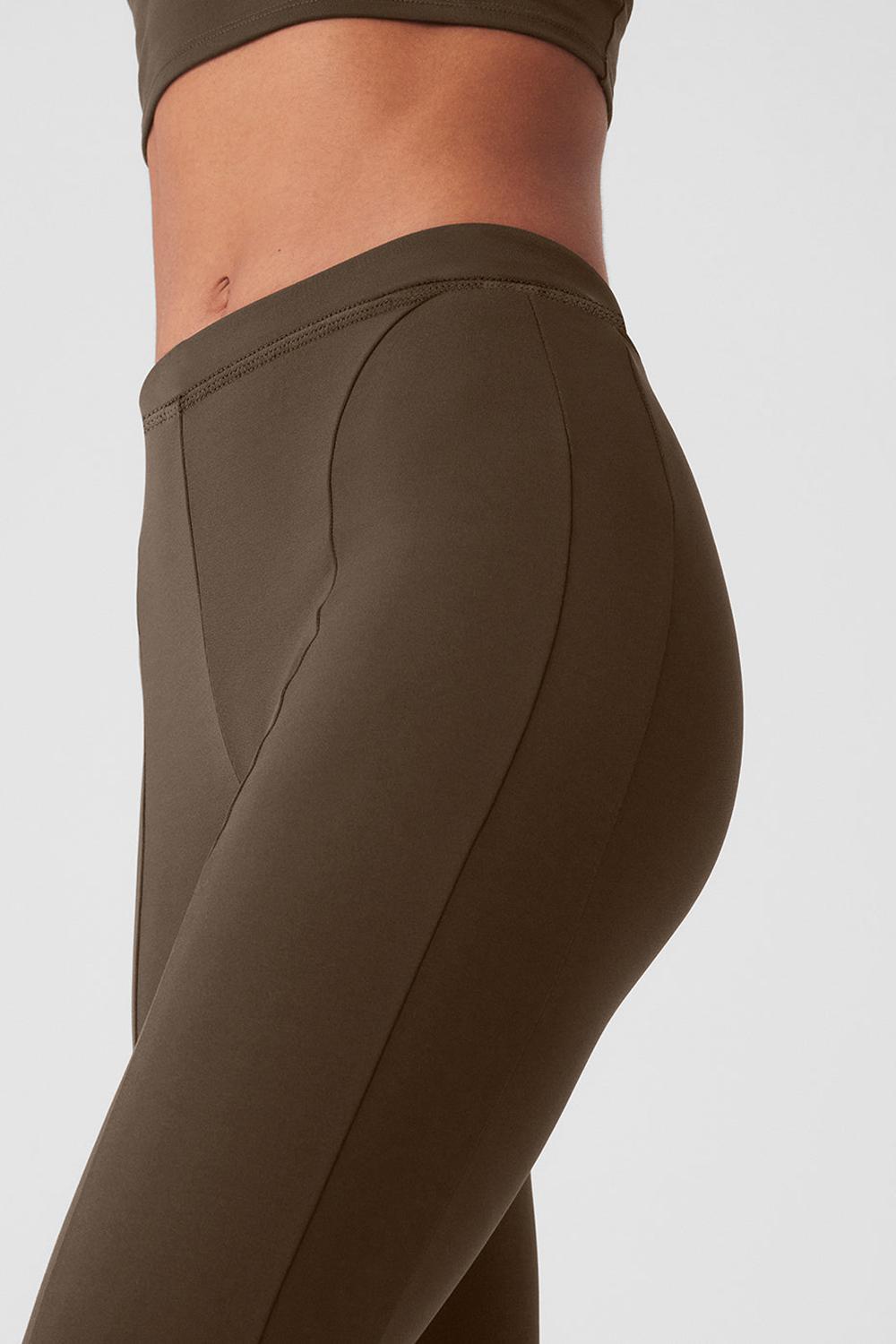 Espresso Women Alo Yoga High-Waist 7/8 Zip It Flare Legging | Australia  46801-VBWX