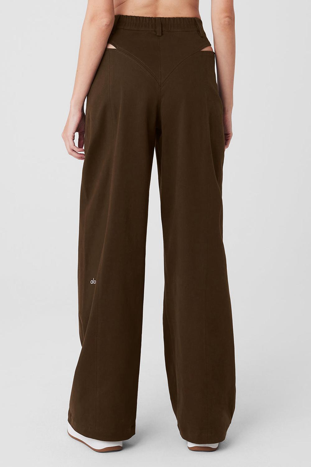 Espresso Women Alo Yoga High-Waist Risk Taker Pant | Australia  84592-MIBZ