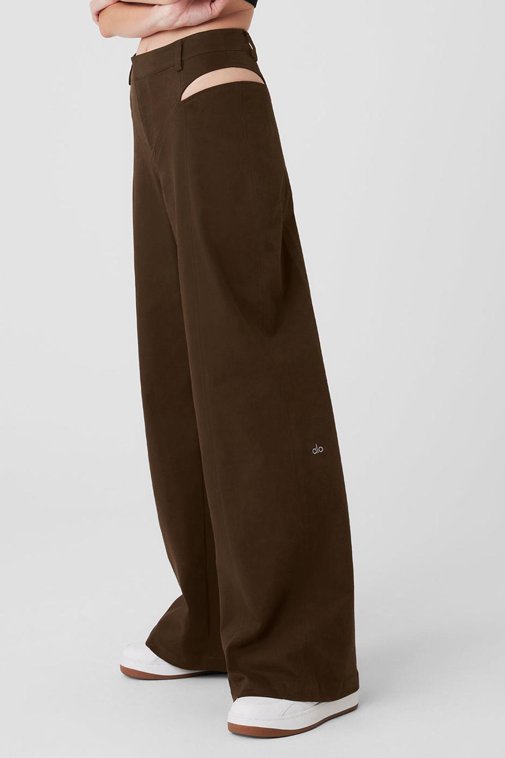 Espresso Women Alo Yoga High-Waist Risk Taker Pant | Australia  84592-MIBZ