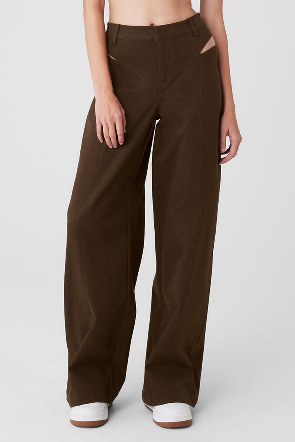 Espresso Women Alo Yoga High-Waist Risk Taker Pant | Australia  84592-MIBZ
