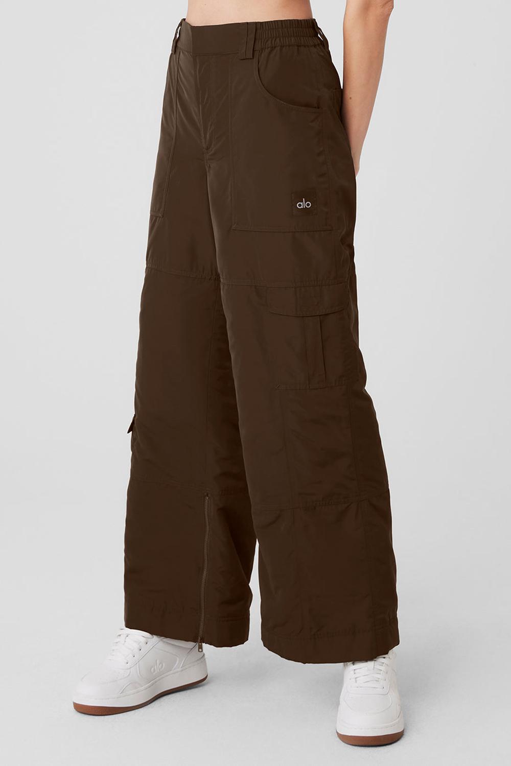 Espresso Women Alo Yoga High-Waist Ski-Moto Pant | Australia  98364-BESH