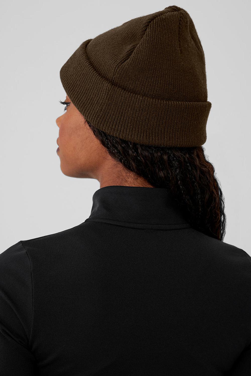 Espresso Women Alo Yoga Notable Beanie | Australia  91087-QRPG