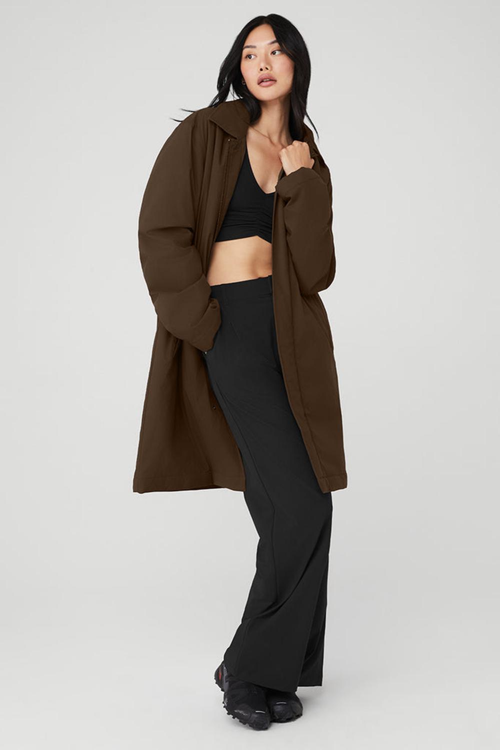 Espresso Women Alo Yoga Signature Overcoat | Australia  89467-KWSV
