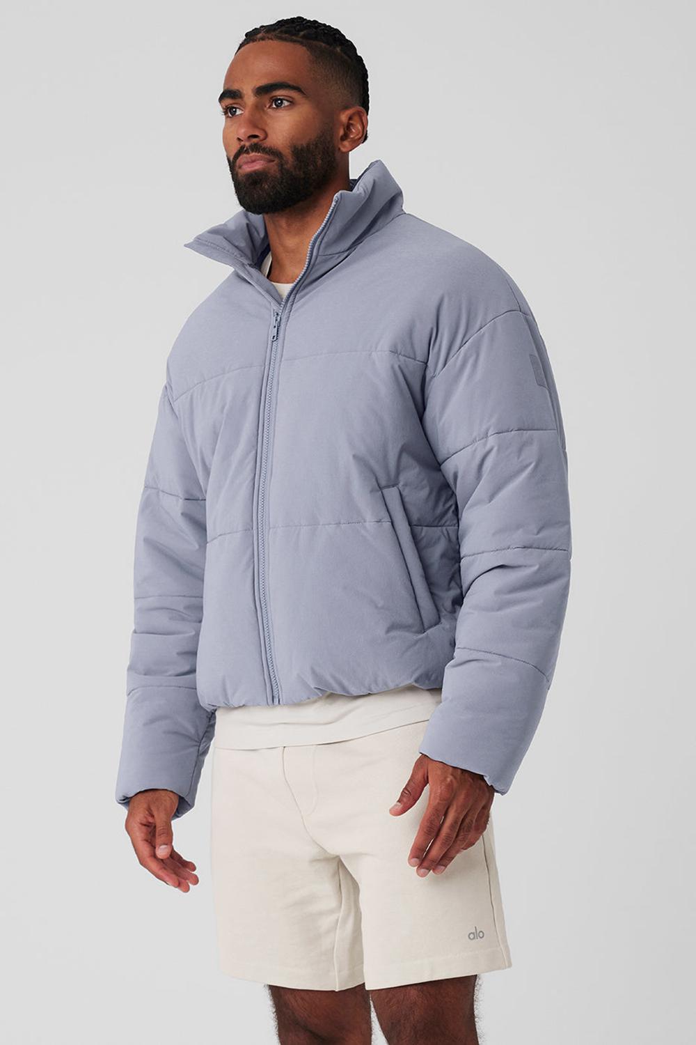 Fog Men Alo Yoga Stretch Woven Street Puffer Jacket | Australia  71645-OBNG