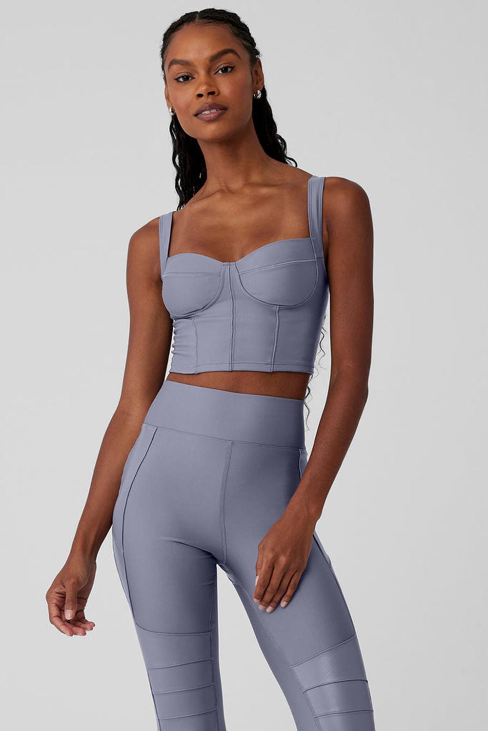 Fog Women Alo Yoga Airlift Winter Warm Cropped Supermoto Tank | Australia  86307-YPWS
