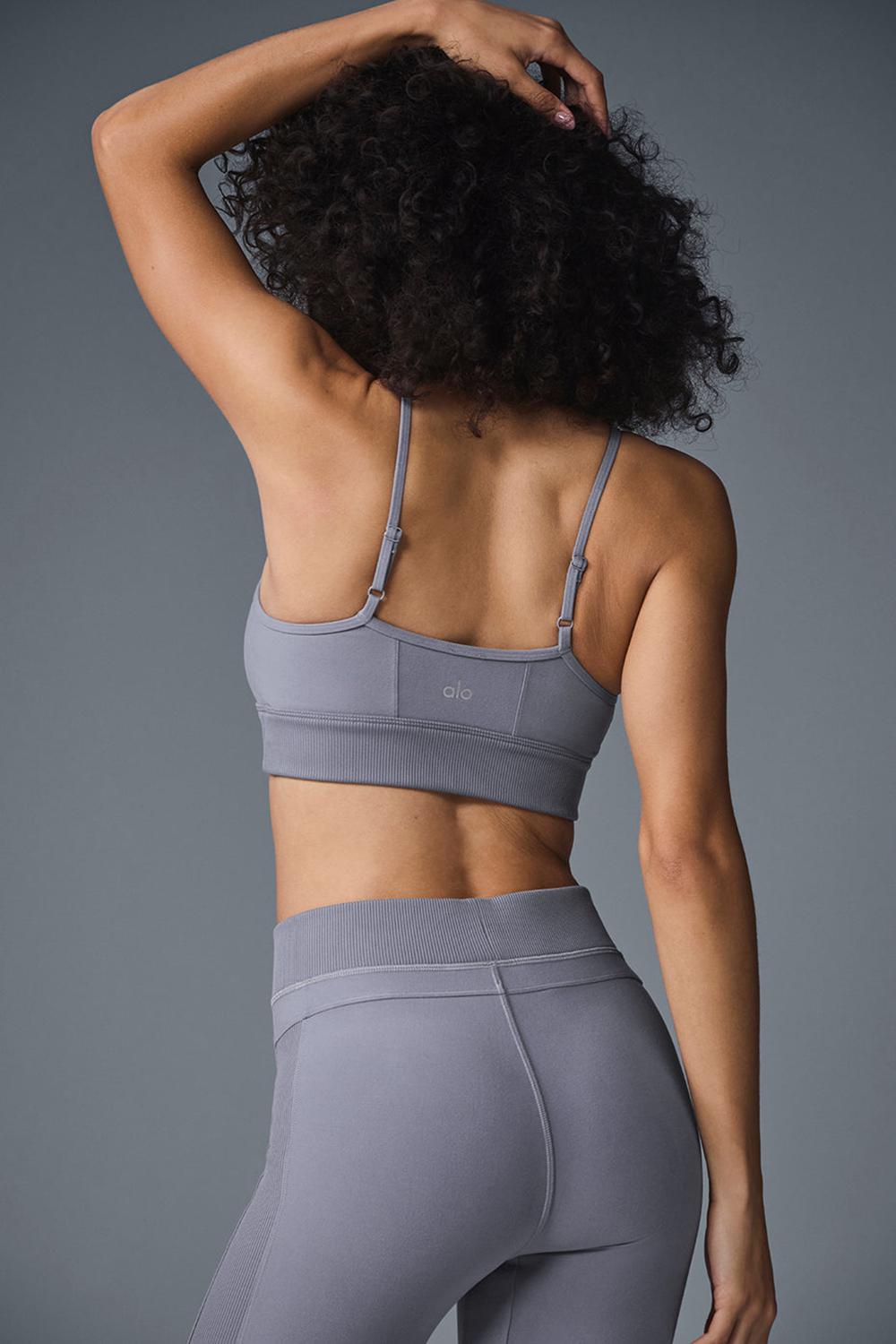 Fog Women Alo Yoga Alosoft Head Start Bra | Australia  27960-BHWJ