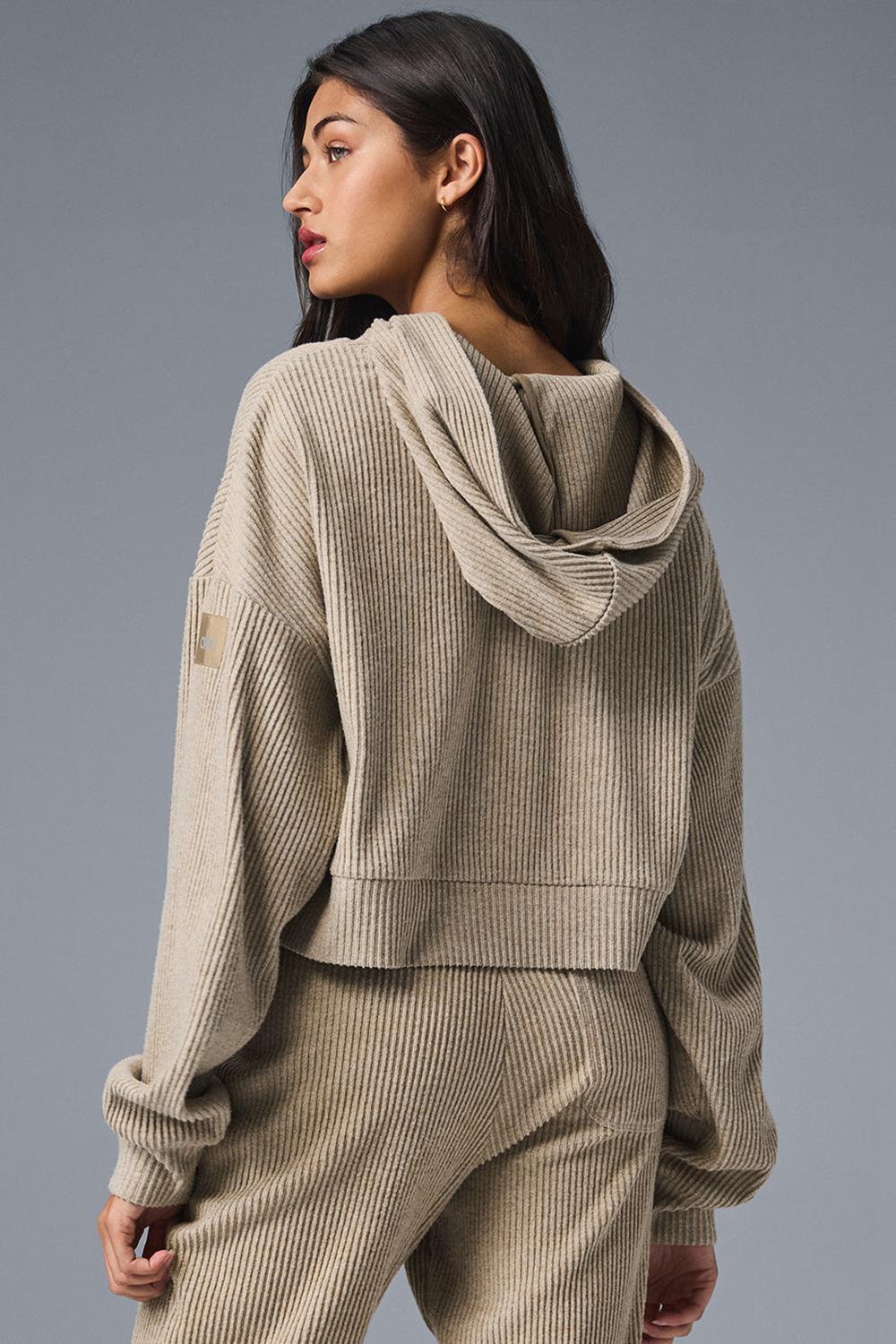 Gravel Heather Women Alo Yoga Muse Hoodie | Australia  57418-GAJU