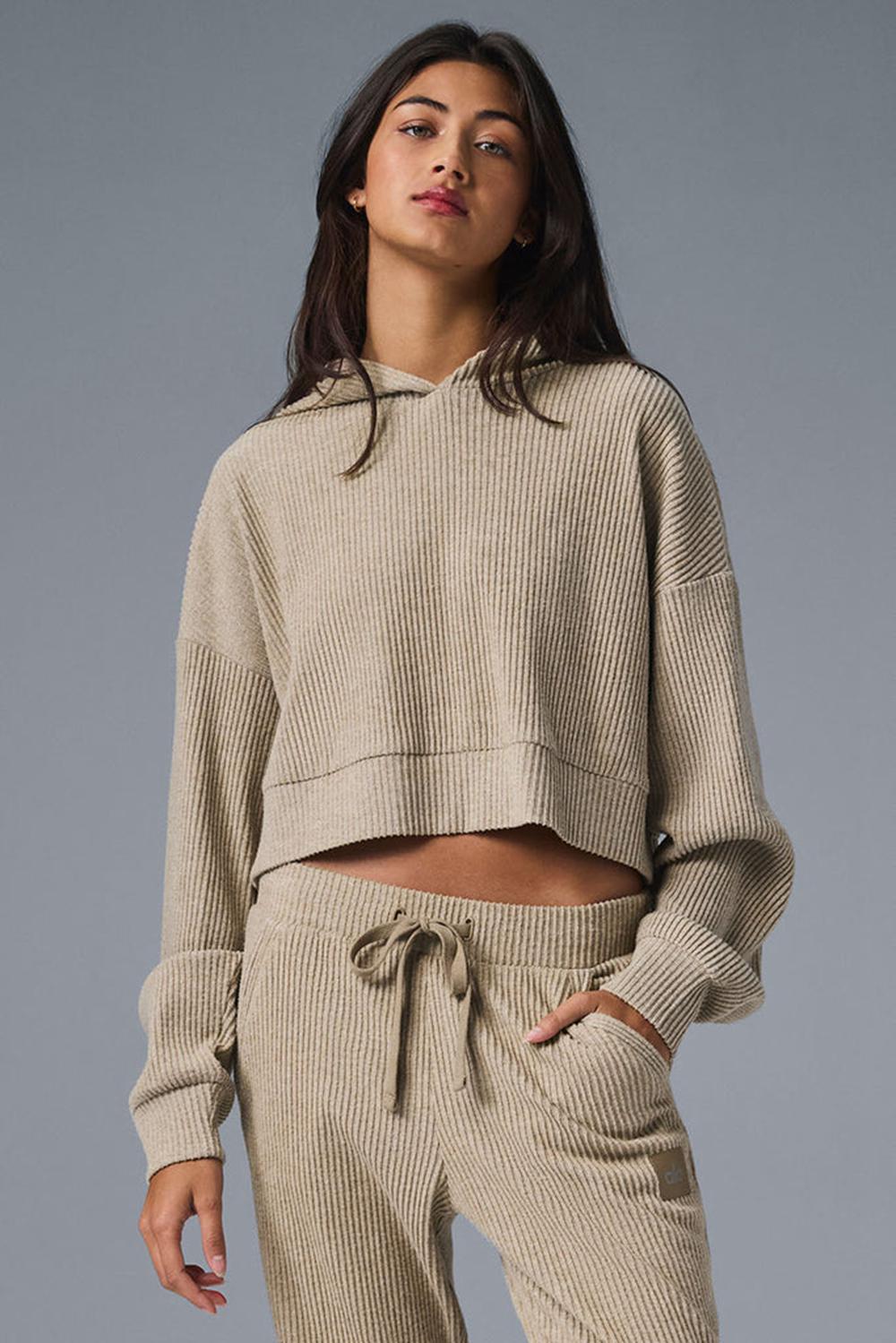 Gravel Heather Women Alo Yoga Muse Hoodie | Australia  57418-GAJU