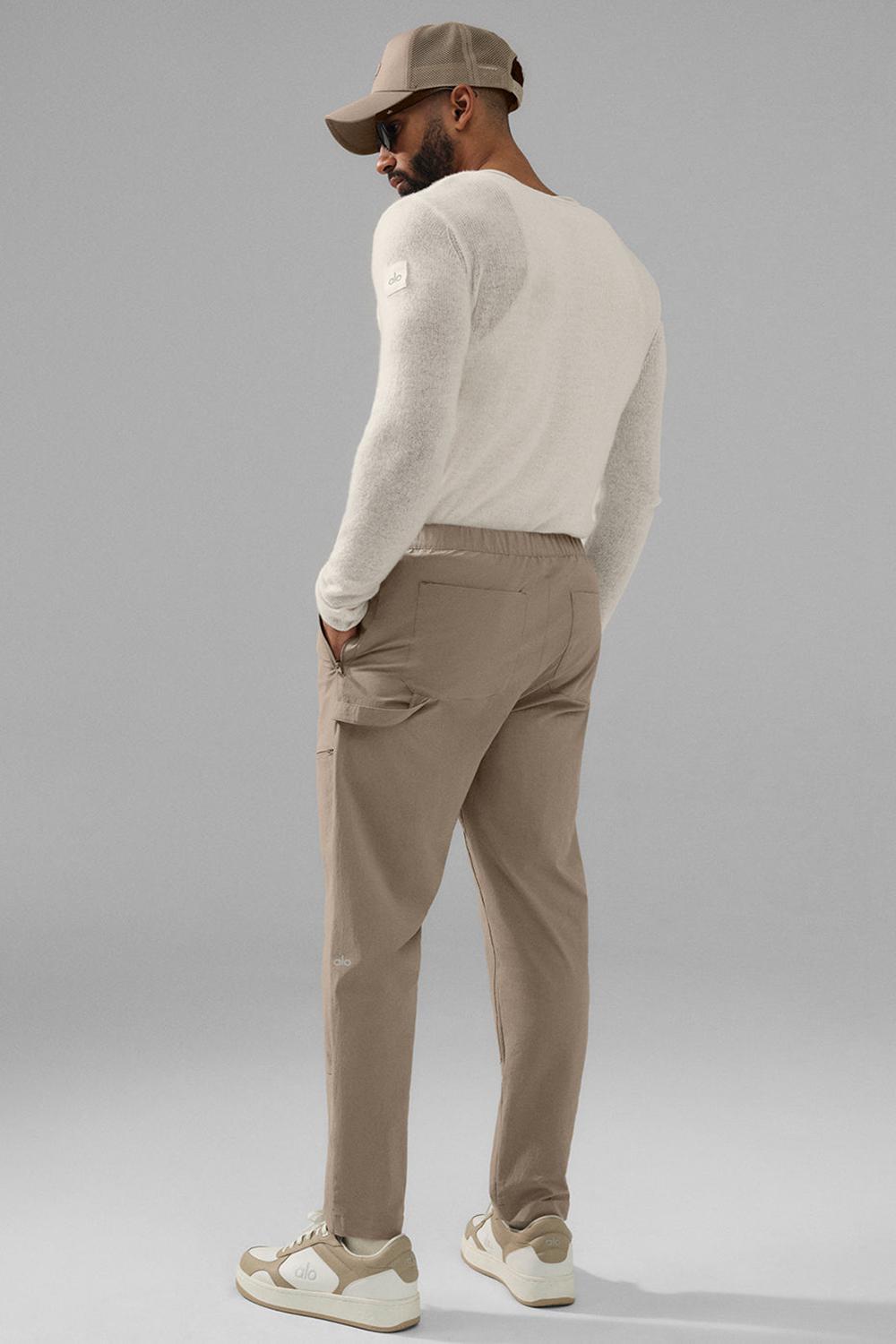 Gravel Men Alo Yoga Co-Op Carpenter Track Pant | Australia  26430-BDWV