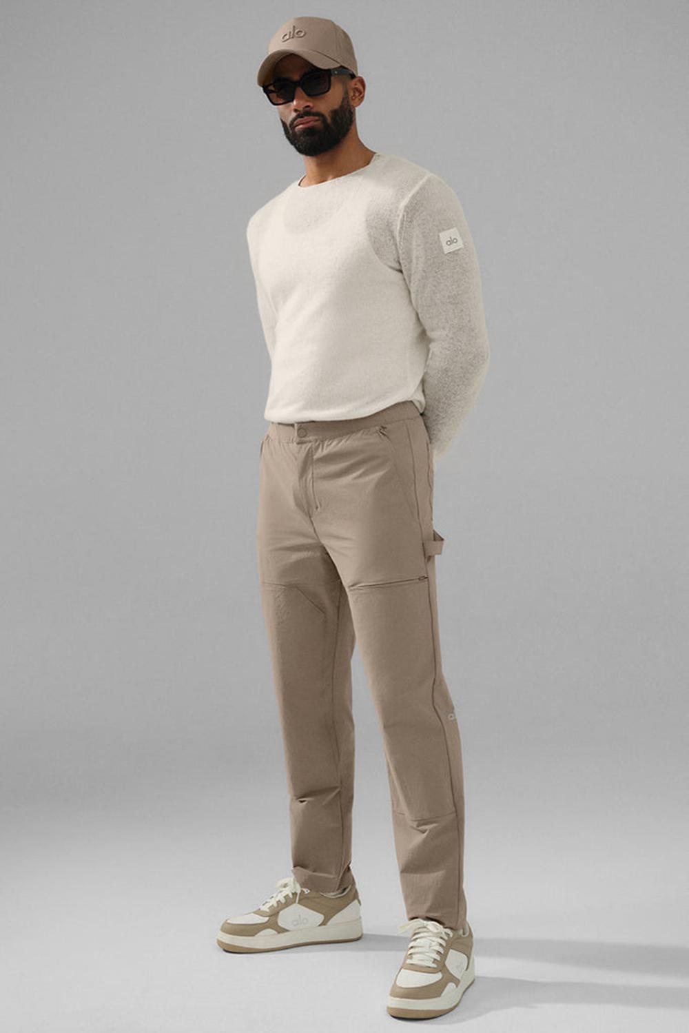 Gravel Men Alo Yoga Co-Op Carpenter Track Pant | Australia  26430-BDWV