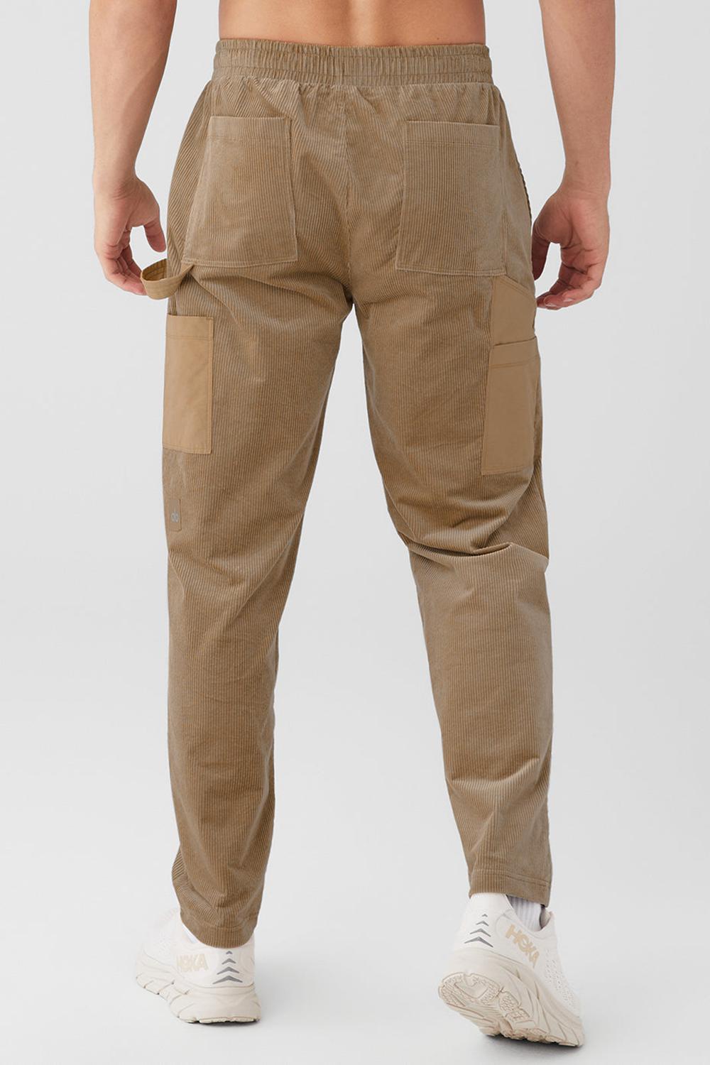 Gravel Men Alo Yoga Corduroy District Sweatpant | Australia  68341-PUHG