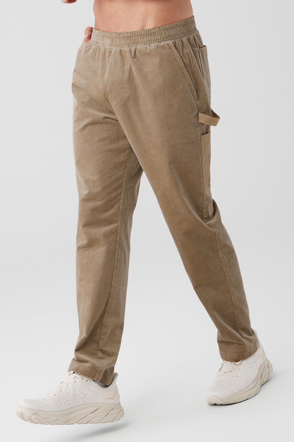 Gravel Men Alo Yoga Corduroy District Sweatpant | Australia  68341-PUHG