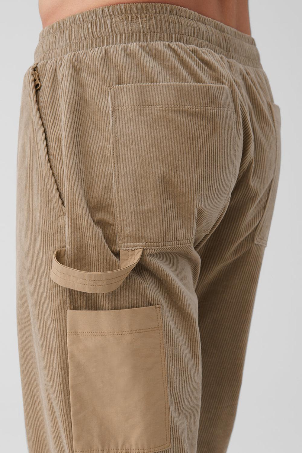 Gravel Men Alo Yoga Corduroy District Sweatpant | Australia  68341-PUHG