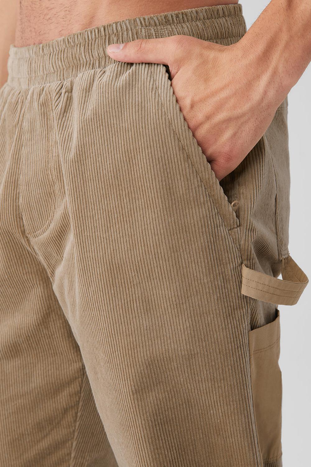 Gravel Men Alo Yoga Corduroy District Sweatpant | Australia  68341-PUHG