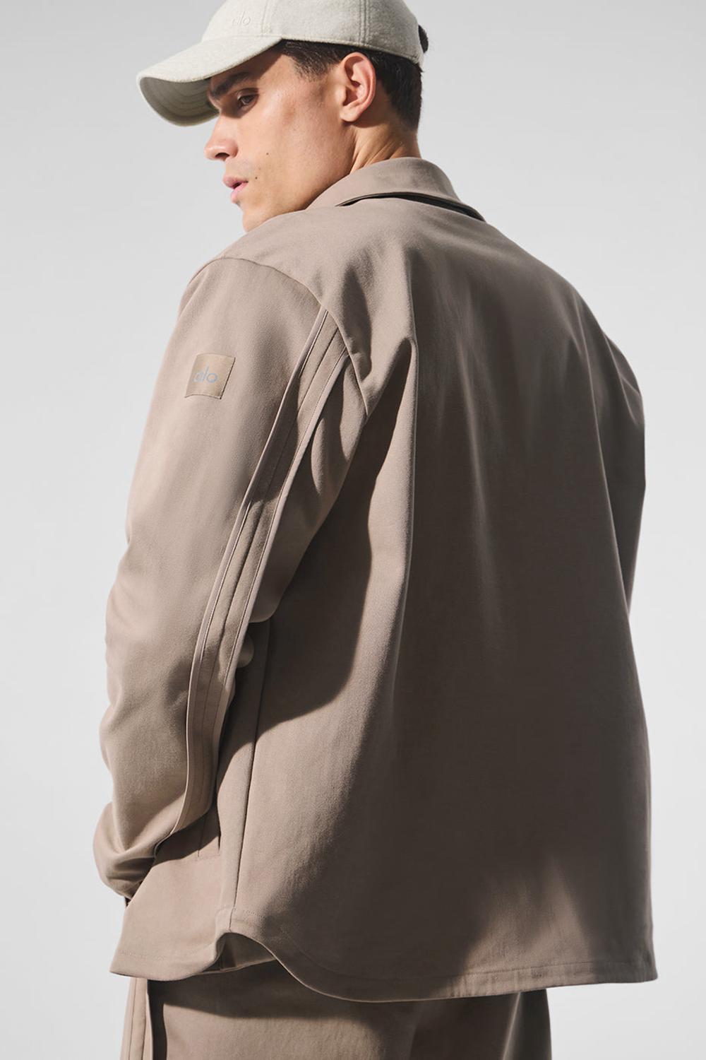 Gravel Men Alo Yoga Edition Sueded Jacket | Australia  53061-WKHD