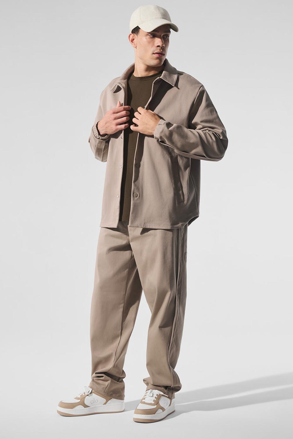 Gravel Men Alo Yoga Edition Sueded Jacket | Australia  53061-WKHD