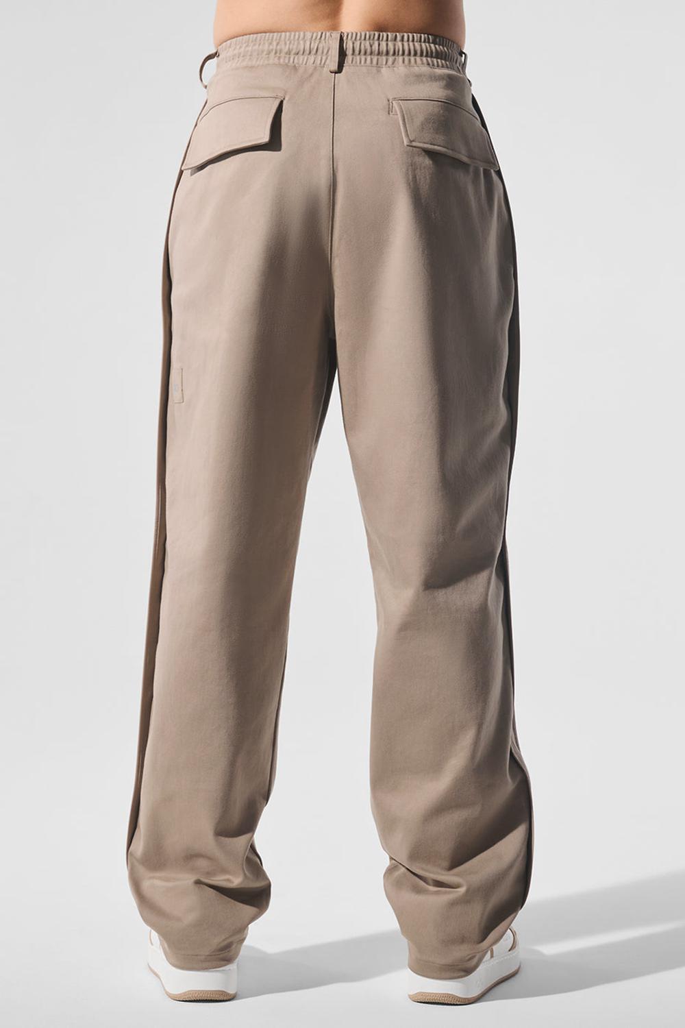 Gravel Men Alo Yoga Edition Sueded Straight Leg Pant | Australia  20735-CYEM