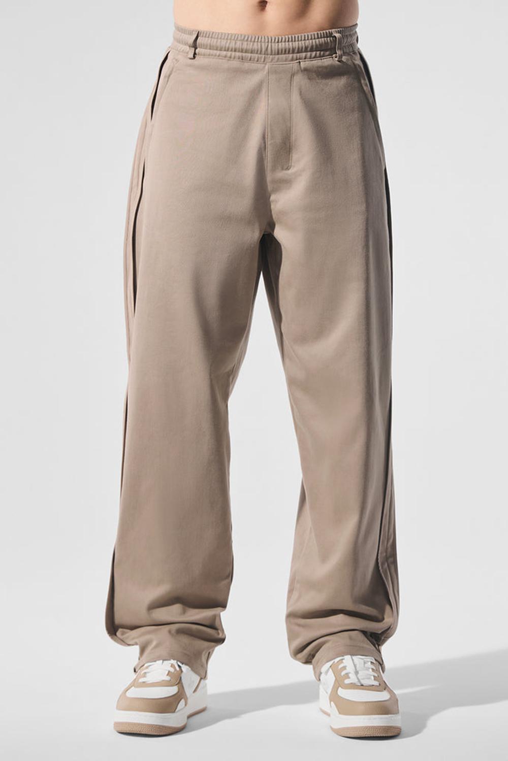 Gravel Men Alo Yoga Edition Sueded Straight Leg Pant | Australia  20735-CYEM
