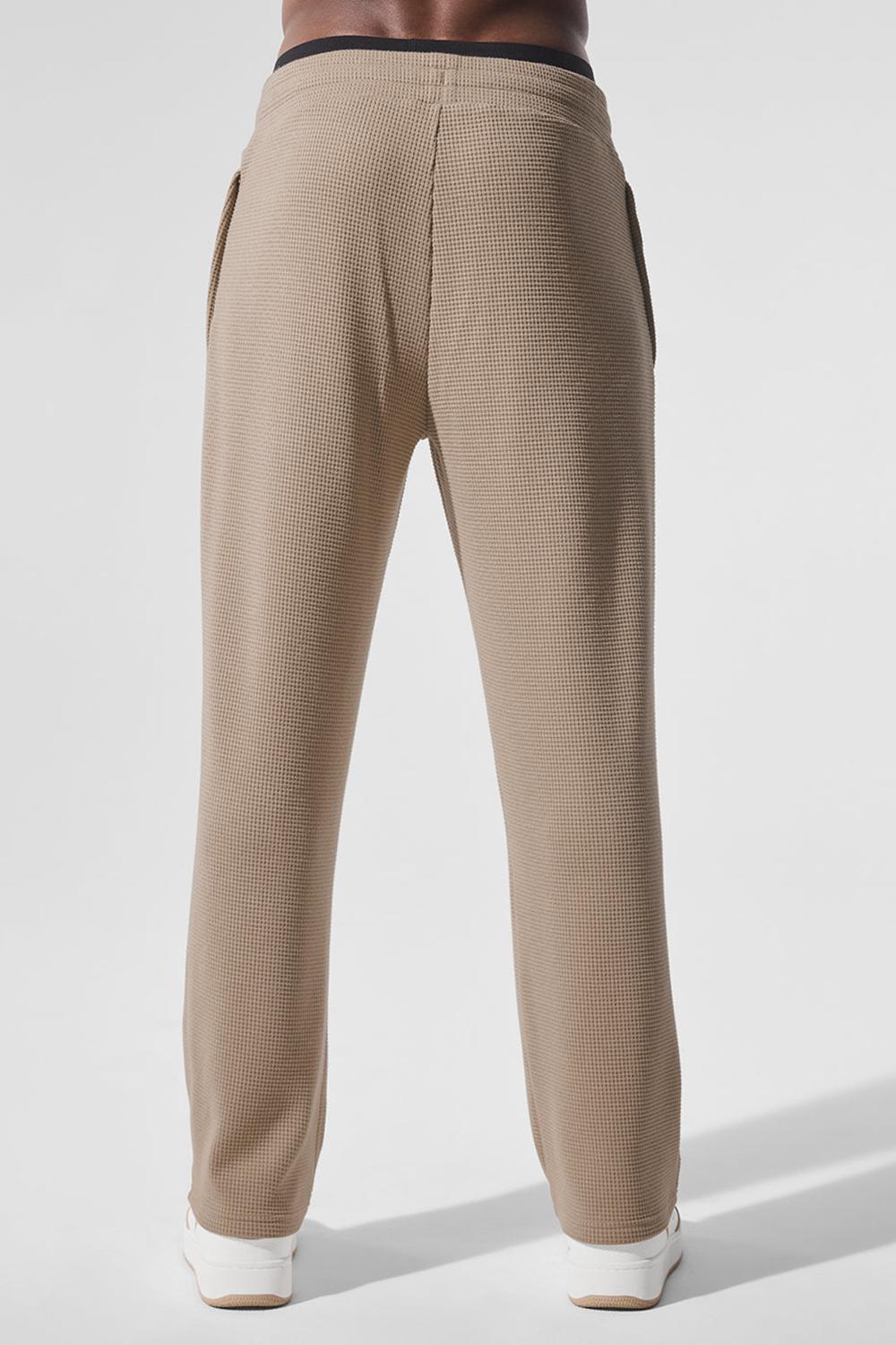 Gravel Men Alo Yoga Elevate Waffle Straight Leg Pant | Australia  26815-AKSQ