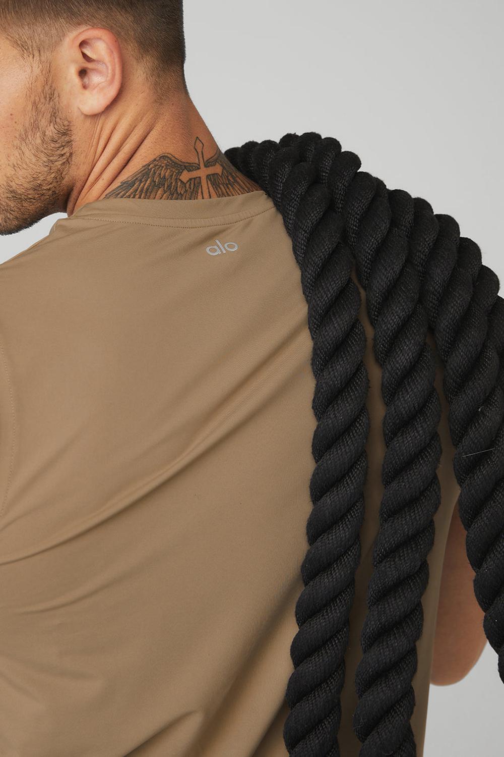 Gravel Men Alo Yoga Idol Performance Tank | Australia  84091-FJDP