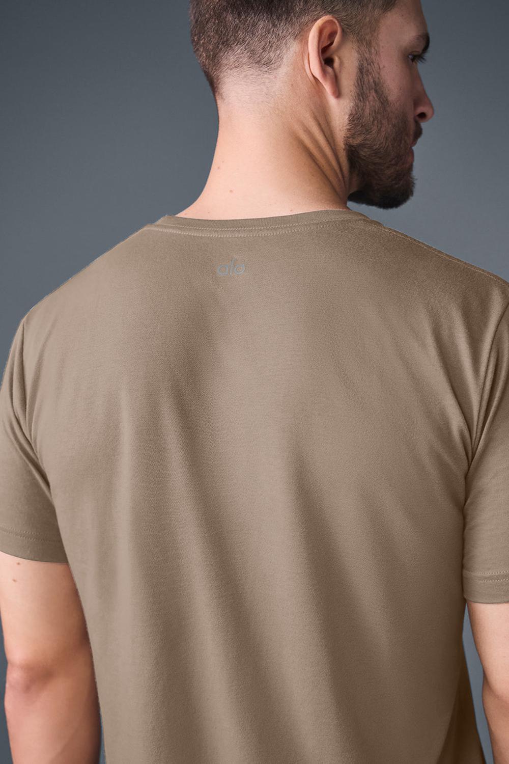 Gravel Men Alo Yoga Triumph Tee | Australia  74590-NLYJ