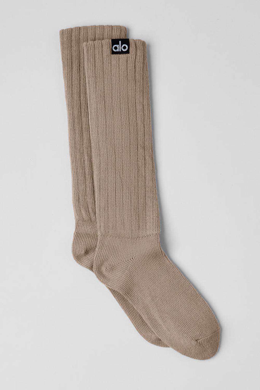 Gravel Men Alo Yoga Unisex Scrunch Sock | Australia  60527-ZEXH