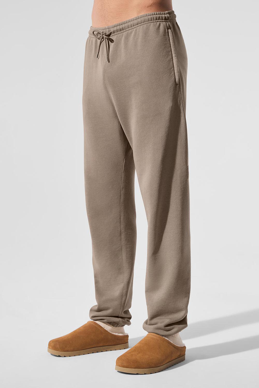 Gravel Wash Men Alo Yoga Chill Vintage Wash Sweatpant | Australia  46279-SAEJ