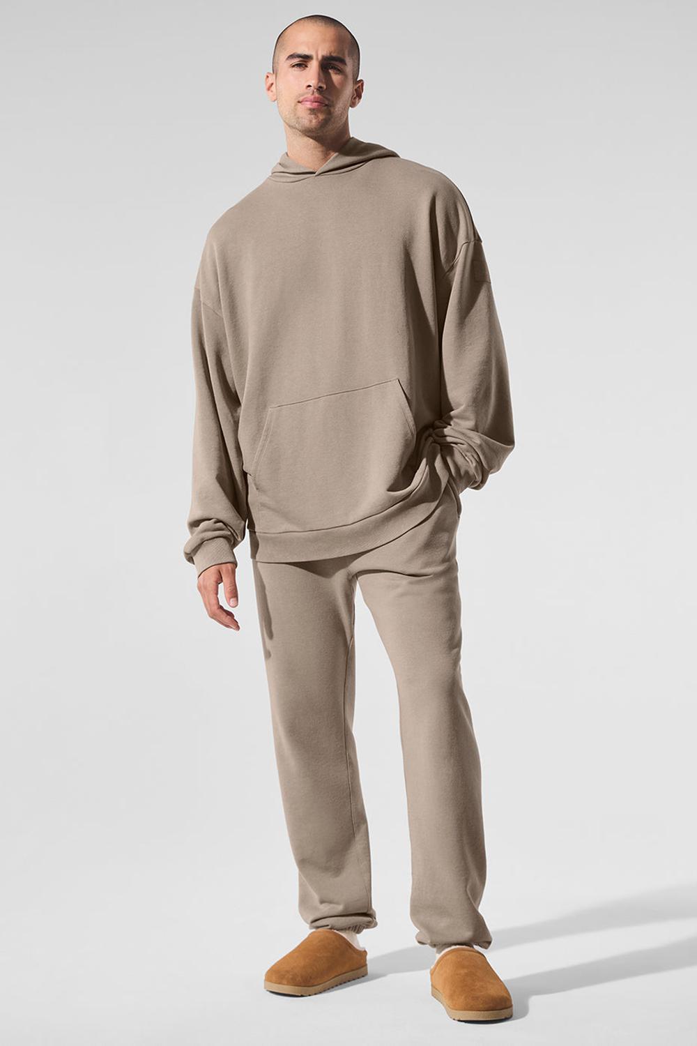 Gravel Wash Men Alo Yoga Chill Vintage Wash Hoodie | Australia  65470-IOCF