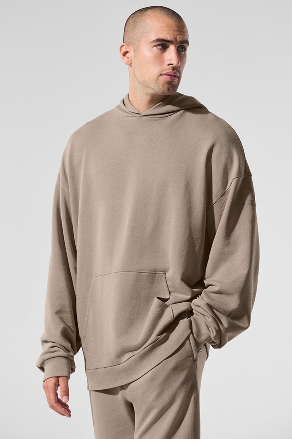 Gravel Wash Men Alo Yoga Chill Vintage Wash Hoodie | Australia  65470-IOCF