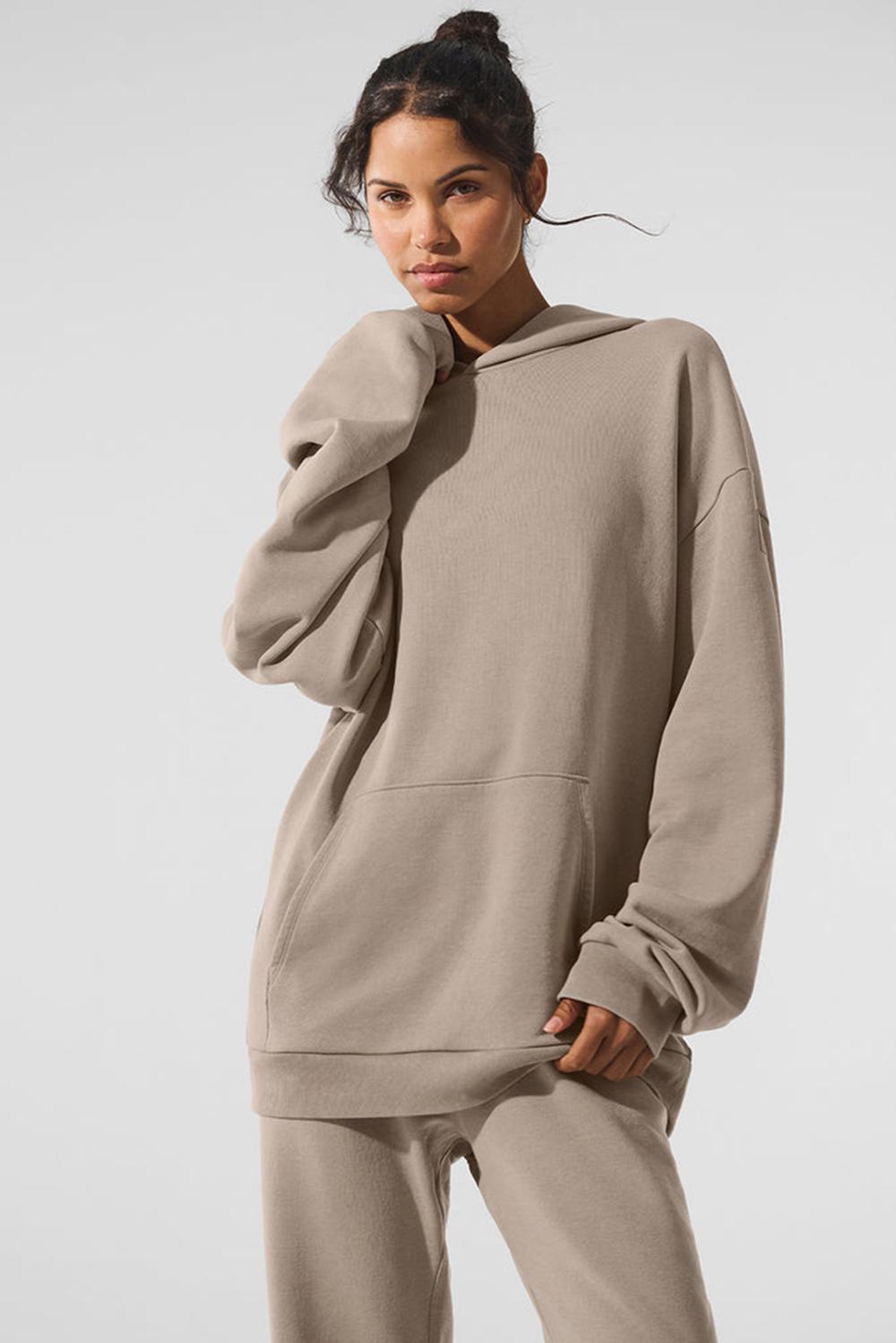 Gravel Wash Women Alo Yoga Chill Vintage Wash Hoodie | Australia  24568-RMSW