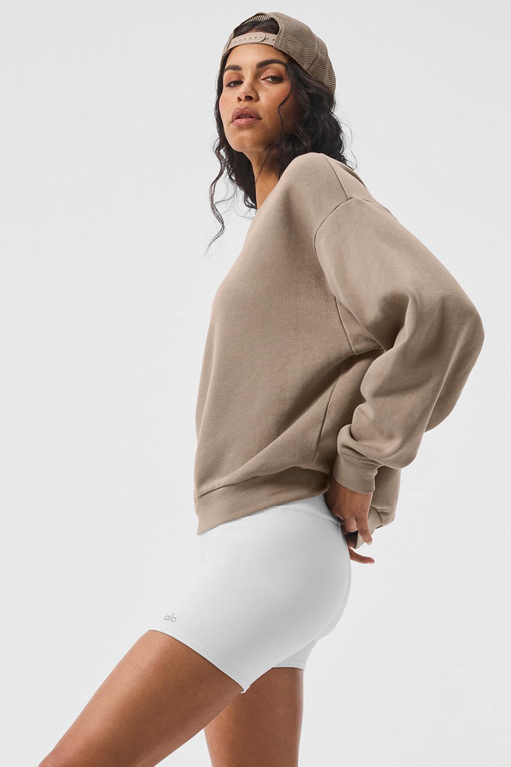 Gravel Women Alo Yoga Accolade Crew Neck Pullover | Australia  59263-JPQK