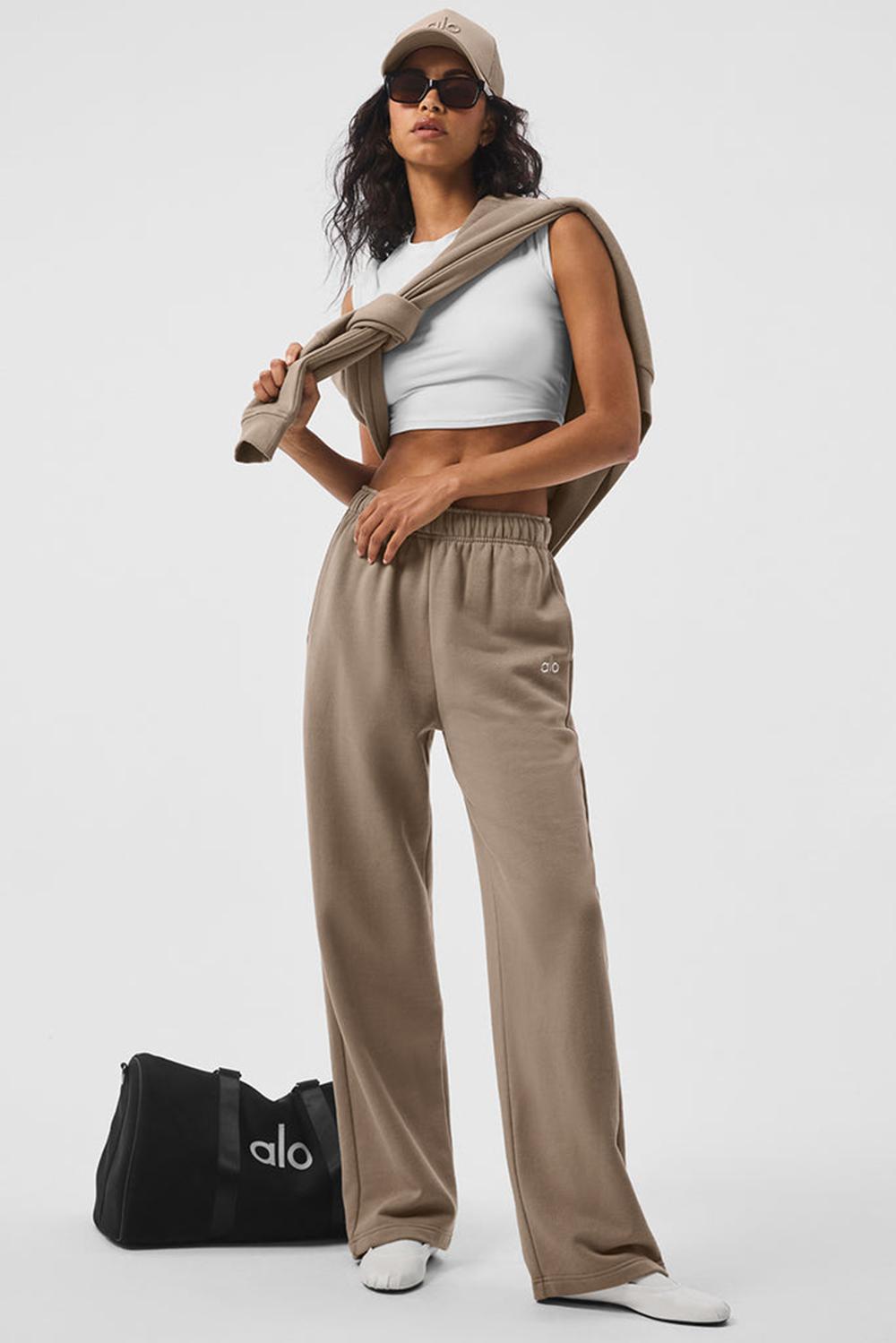 Gravel Women Alo Yoga Accolade Straight Leg Sweatpant | Australia  03857-TNUP