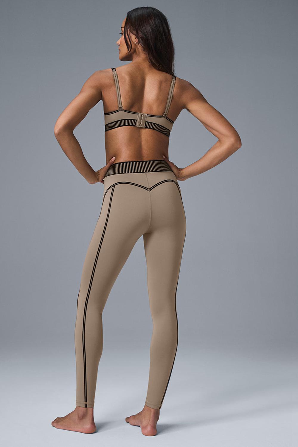 Gravel Women Alo Yoga Airlift High-Waist 7/8 Line Up Legging | Australia  60854-KZDP