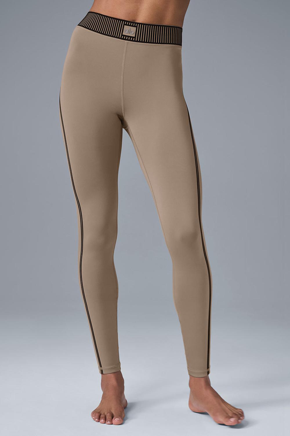 Gravel Women Alo Yoga Airlift High-Waist 7/8 Line Up Legging | Australia  60854-KZDP