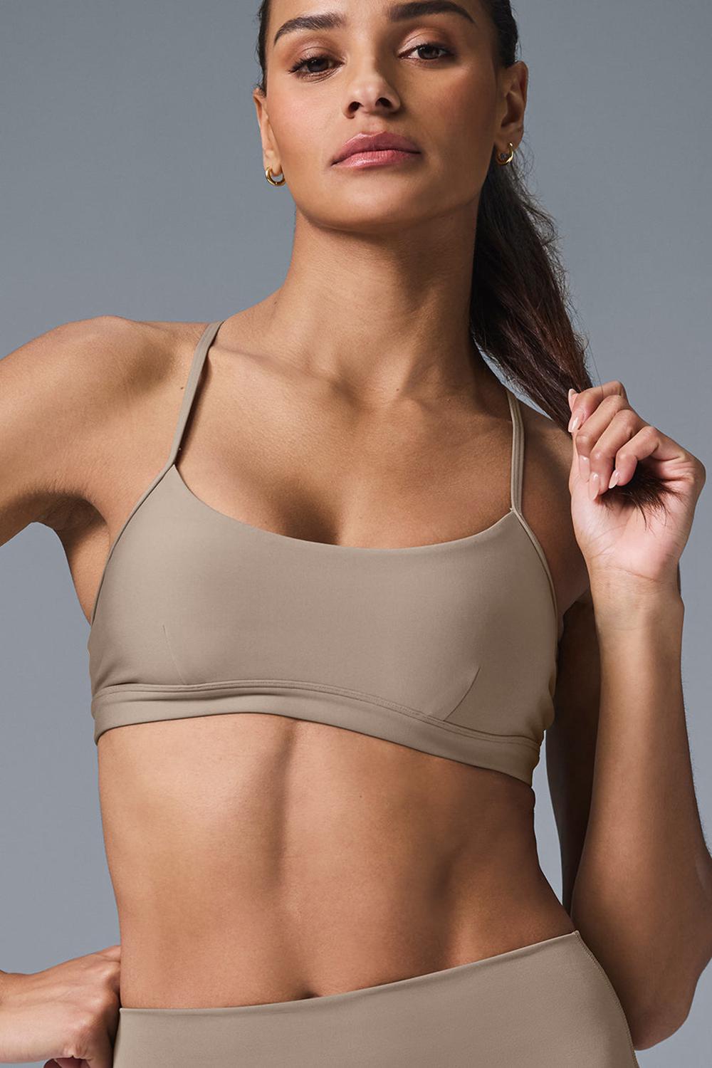 Gravel Women Alo Yoga Airlift Intrigue Bra | Australia  65437-HLFN